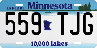 MN license plate 559TJG