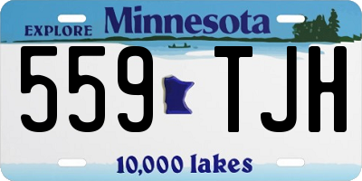 MN license plate 559TJH
