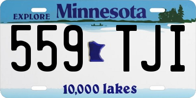 MN license plate 559TJI