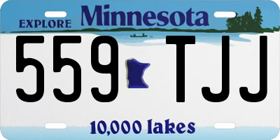 MN license plate 559TJJ