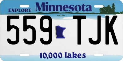 MN license plate 559TJK