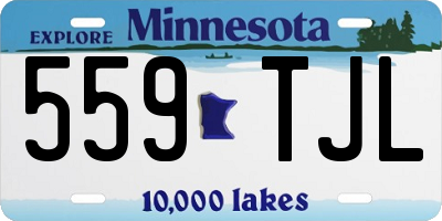 MN license plate 559TJL