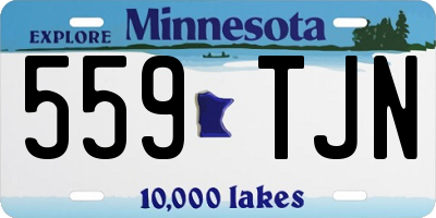 MN license plate 559TJN