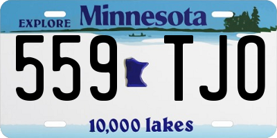 MN license plate 559TJO