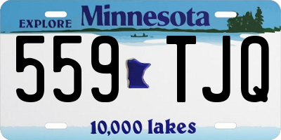 MN license plate 559TJQ