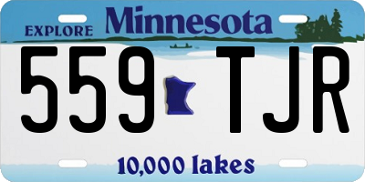 MN license plate 559TJR