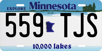 MN license plate 559TJS