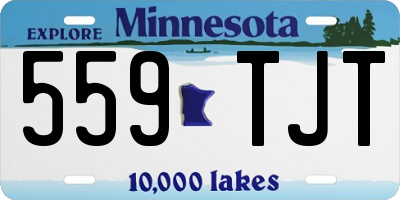 MN license plate 559TJT