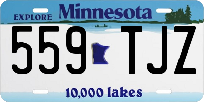 MN license plate 559TJZ