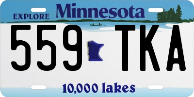 MN license plate 559TKA