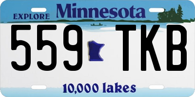 MN license plate 559TKB