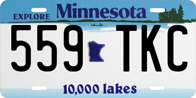 MN license plate 559TKC