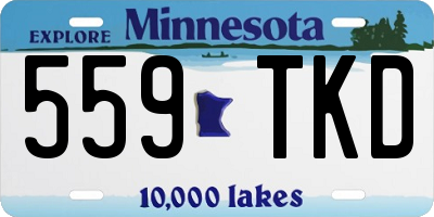 MN license plate 559TKD