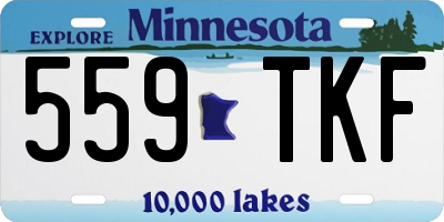 MN license plate 559TKF
