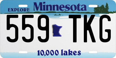 MN license plate 559TKG