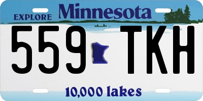 MN license plate 559TKH