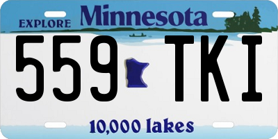 MN license plate 559TKI