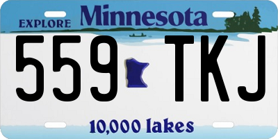 MN license plate 559TKJ