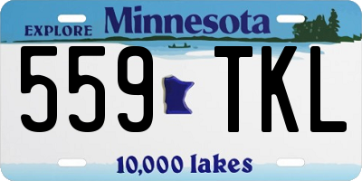 MN license plate 559TKL