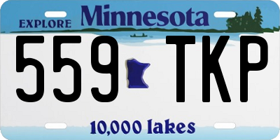 MN license plate 559TKP