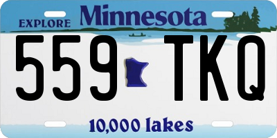 MN license plate 559TKQ
