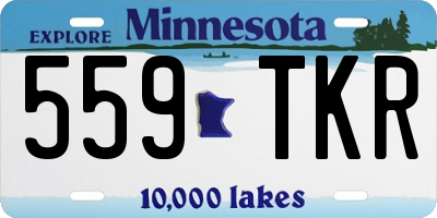MN license plate 559TKR