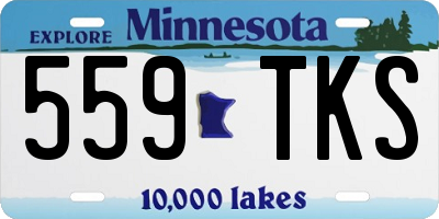 MN license plate 559TKS