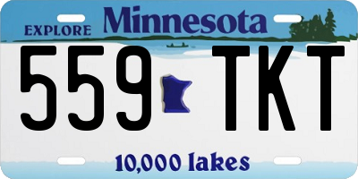 MN license plate 559TKT