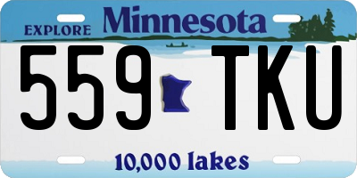 MN license plate 559TKU