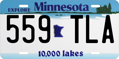 MN license plate 559TLA