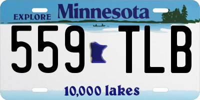 MN license plate 559TLB