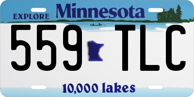 MN license plate 559TLC