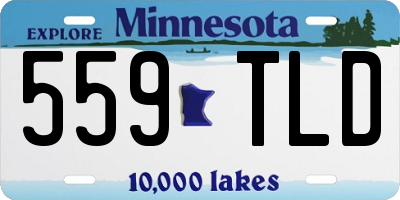 MN license plate 559TLD