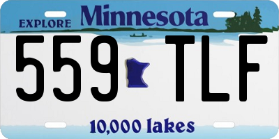 MN license plate 559TLF