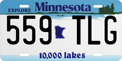 MN license plate 559TLG