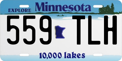 MN license plate 559TLH