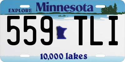 MN license plate 559TLI