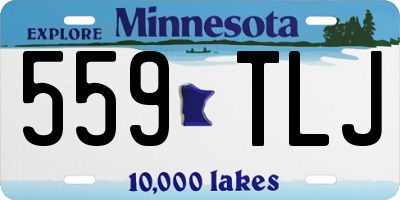 MN license plate 559TLJ