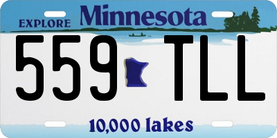 MN license plate 559TLL