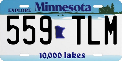 MN license plate 559TLM