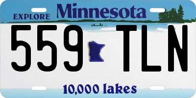 MN license plate 559TLN