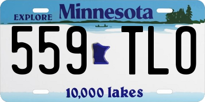 MN license plate 559TLO