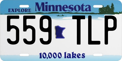 MN license plate 559TLP