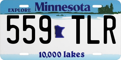 MN license plate 559TLR