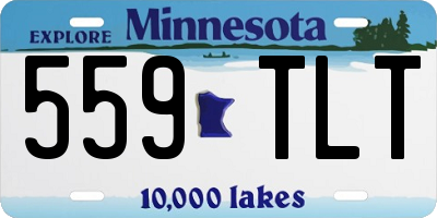 MN license plate 559TLT