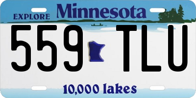 MN license plate 559TLU