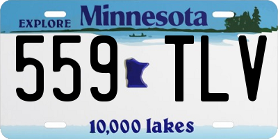 MN license plate 559TLV