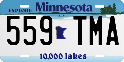 MN license plate 559TMA