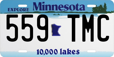 MN license plate 559TMC