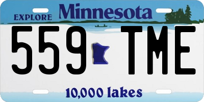 MN license plate 559TME